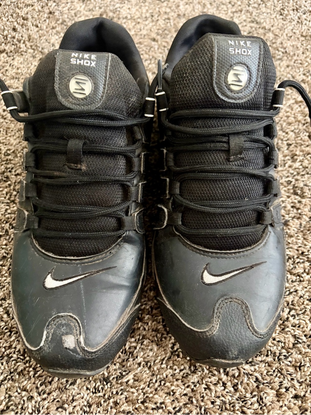 Nike Men's Black Athletic Shox Sneakers